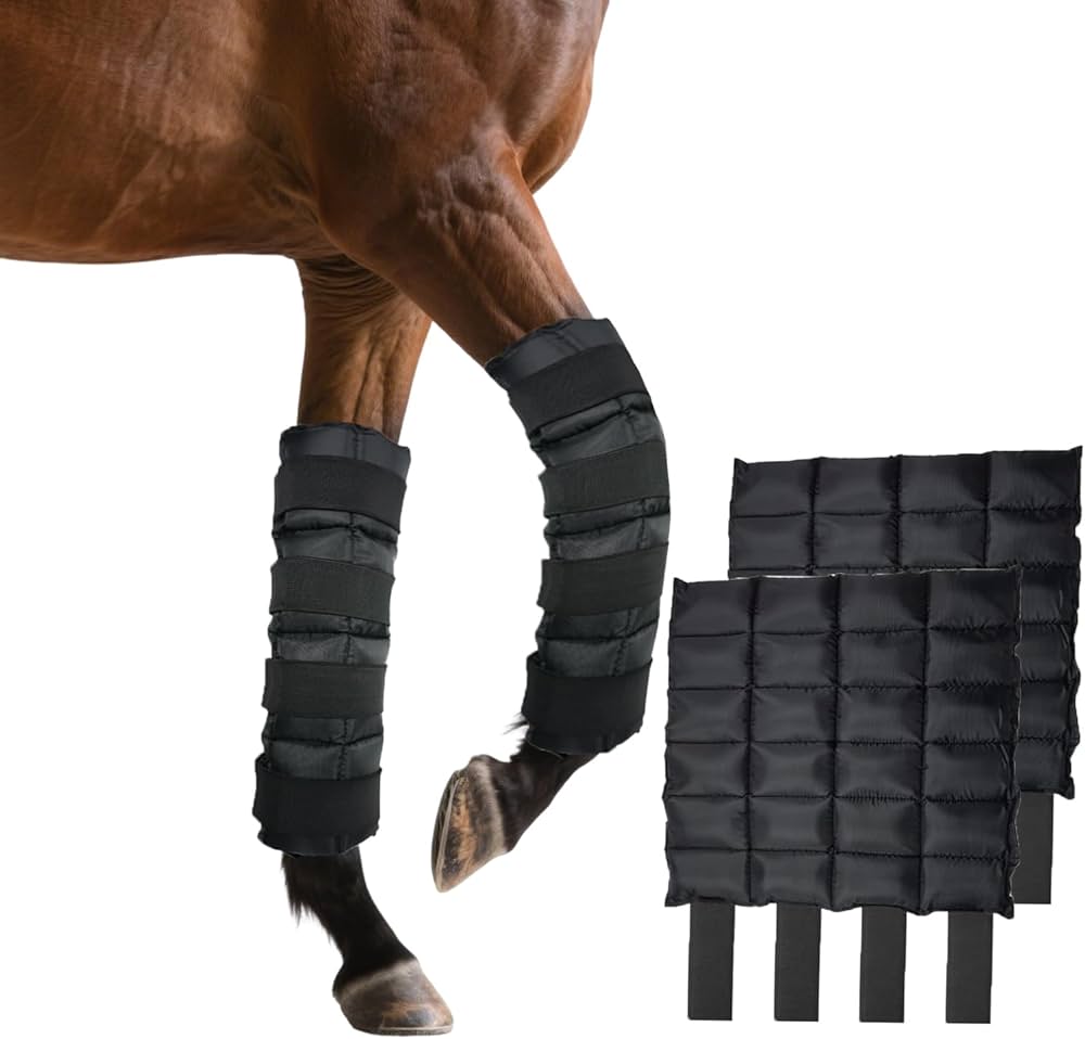 ابوات تبريد لقوائم الخيل . جل مع احزمه قويه . زوج