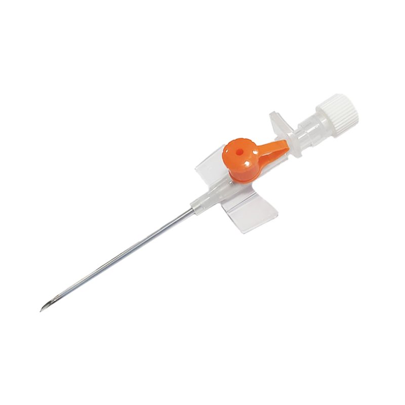 كانيولا  وريدية بصمام حقن وأجنحة 14G